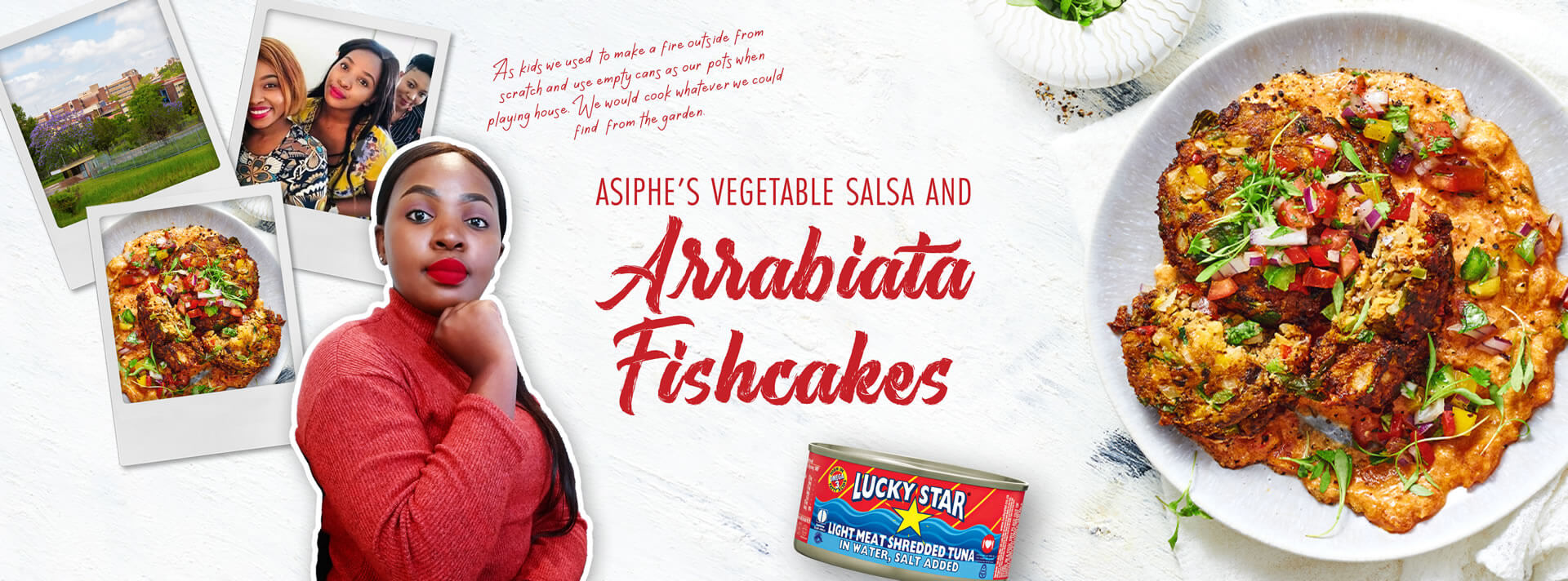 ASIPHE’S VEGETABLE SALSA AND Arrabiata Fishcakes