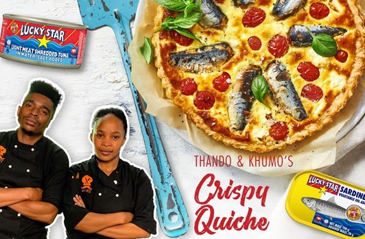 THANDO'S & KHUMO'S Crispy Quiche