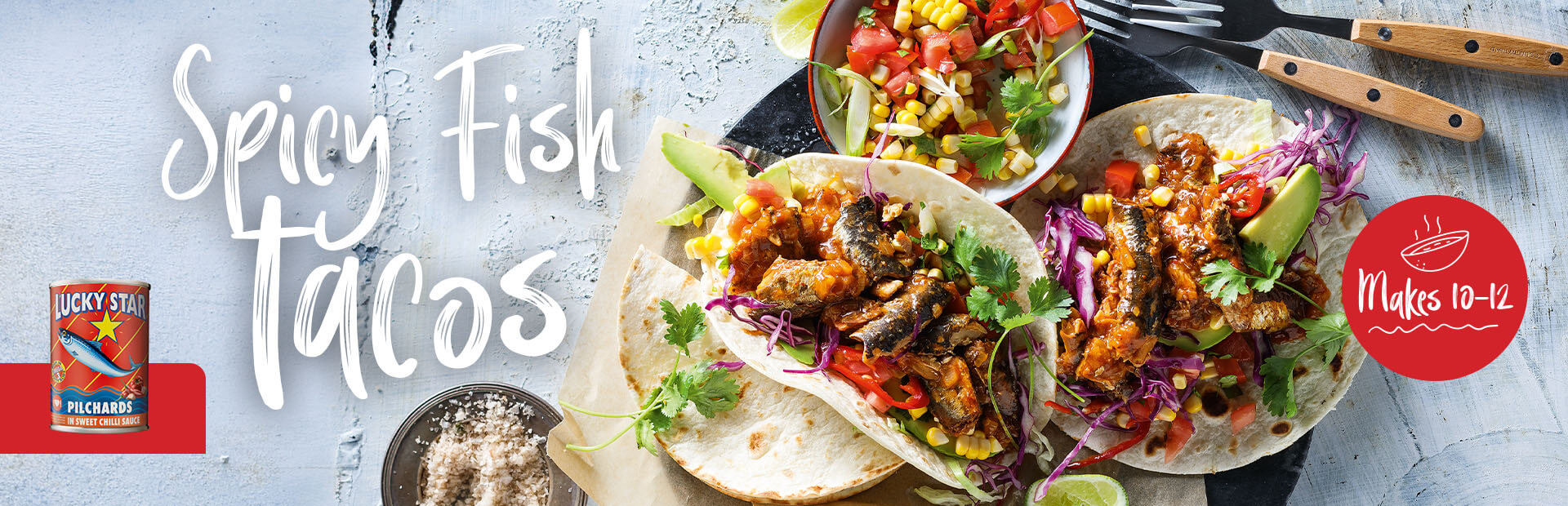 Spicy Fish Tacos with Corn & Tomato Salsa