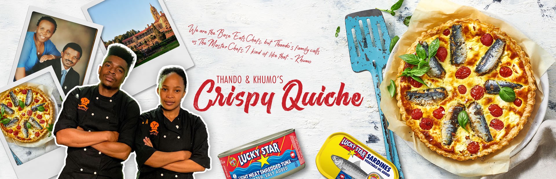 THANDO'S & KHUMO'S Crispy Quiche