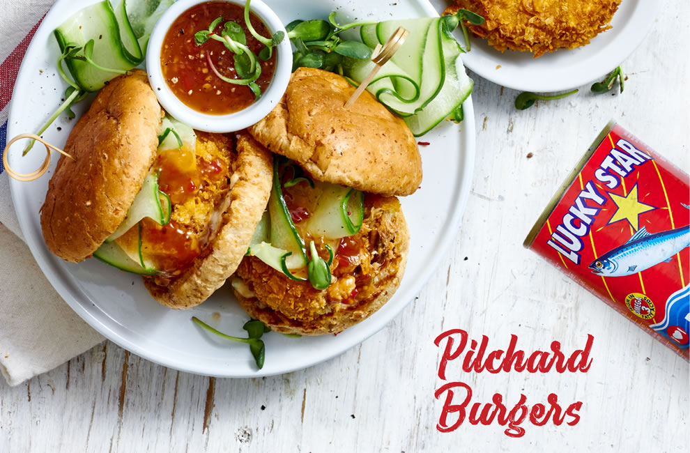 Lucky Star Pilchard Burgers - Lucky Star