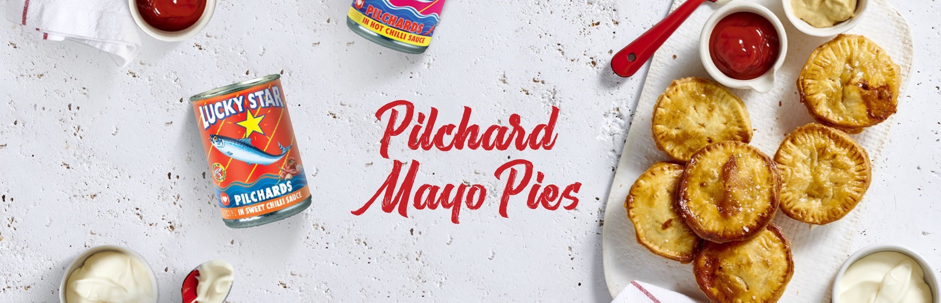 Pilchard Mayo Pies banner