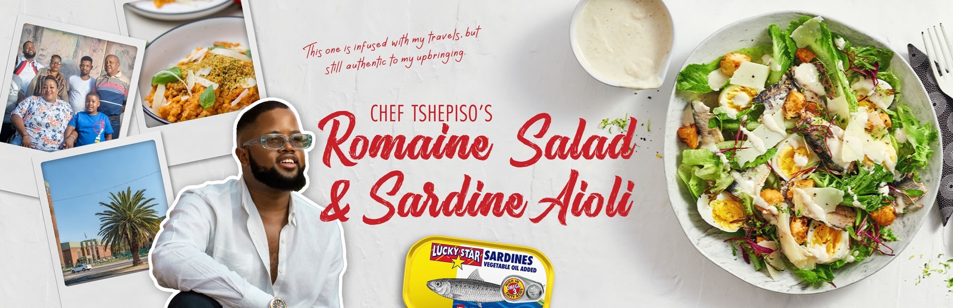 CHEF TSHEPISO'S Romaine Salad and Sardine Aioli