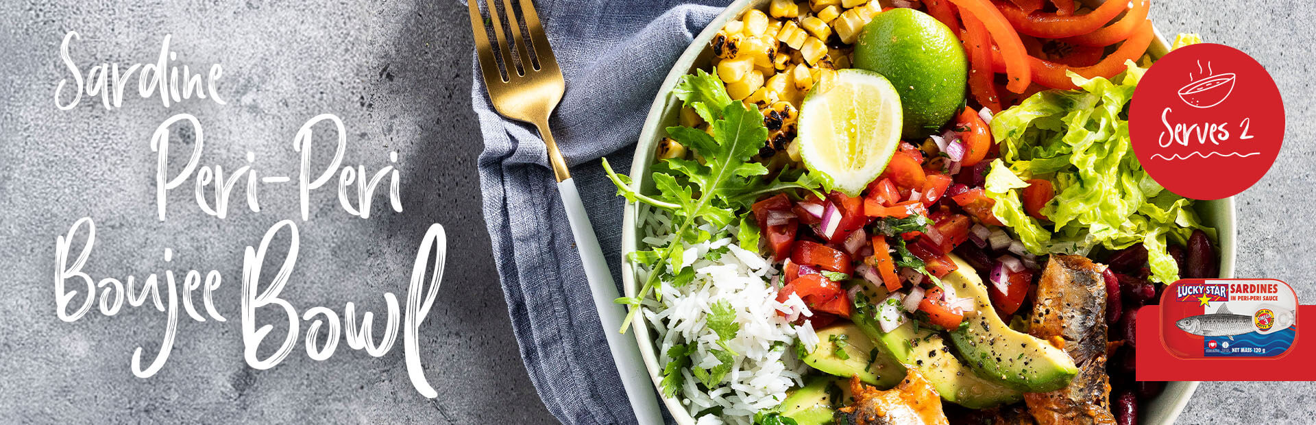 Sardine Peri-Peri Bounje Bowl