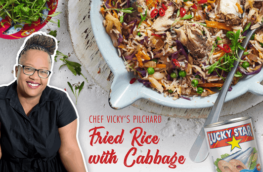 CHEF VICKY Pilchard Fried Rice with Cabbage