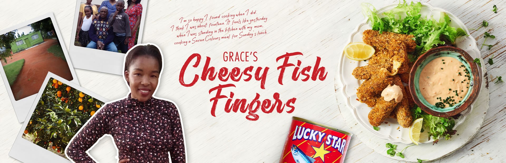 GRACE’S Cheesy Fish Fingers