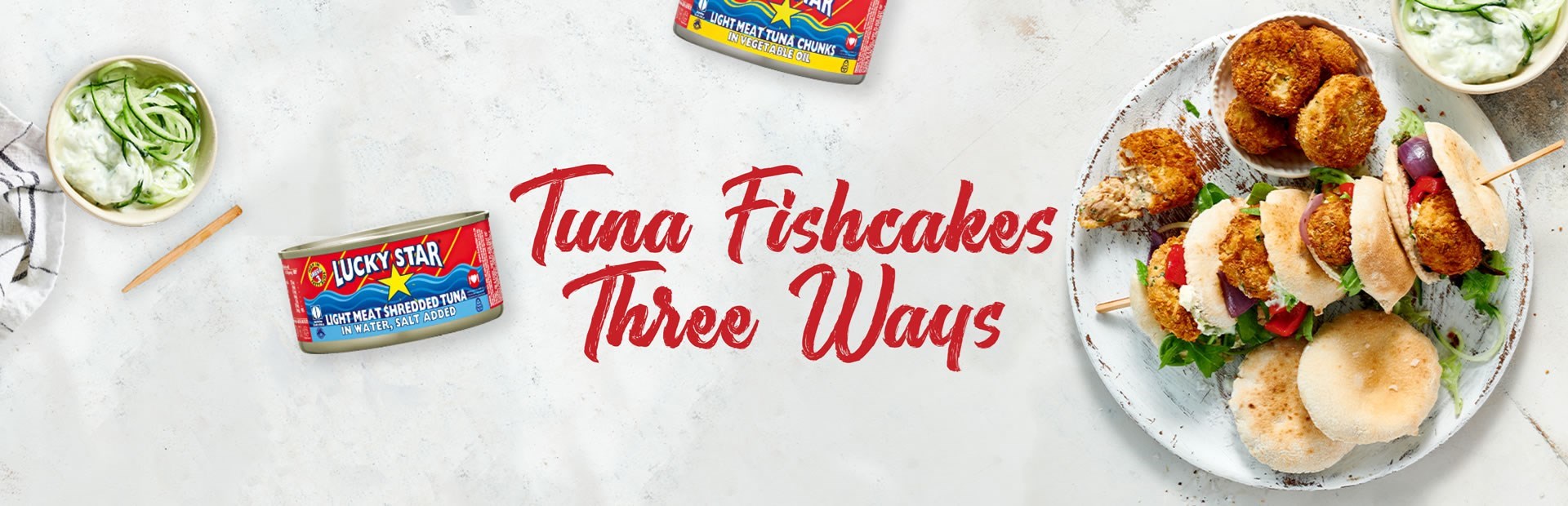 tuna fish cakes banner