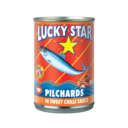 lucky star pilchards in sweet chilli sauce